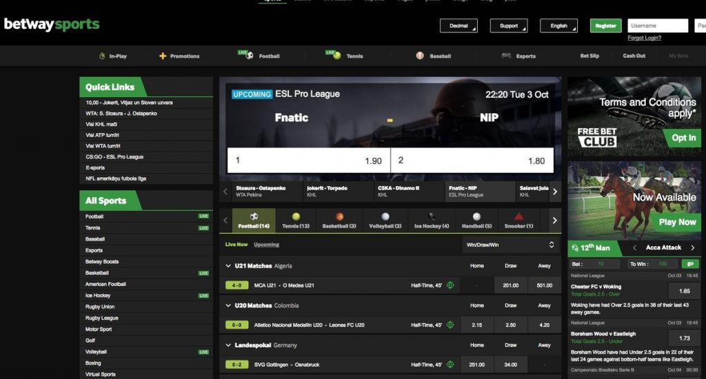 Betway paypal