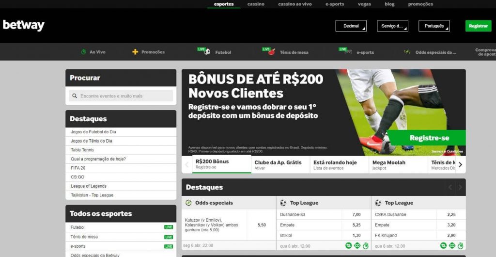 Betway sportwetten